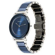 1878KD02 Edge Fusion Men 2 Hands Quartz Watch 41mm