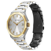 90212BM01 Regalia Dodecagon Men 3 Hands w/ Date Quartz Watch 40mm