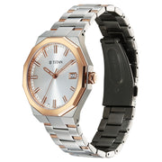 90212KM01 Regalia Dodecagon Men 3 Hands w/ Date Quartz Watch 40mm
