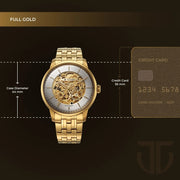 90110YM01 Skeletal Men 3 Hands Automatic Watch 44mm