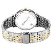 Titan 90202BM01 Elegance Men 3 Hands w/ Date Quartz Watch 40mm