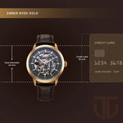 Titan 90223WL01 Phoenix Skeletal Men 3 Hands Automatic Watch 43mm