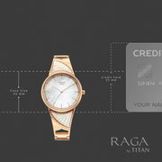 2810WM01F Raga Power Pearls Women 3 Hands Quartz Watch 32mm