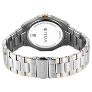 Titan 90212BM01 Regalia Dodecagon Men 3 Hands w/ Date Quartz Watch 40mm