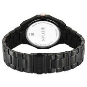 Titan 90212KM02 Regalia Dodecagon Men 3 Hands w/ Date Quartz Watch 40mm