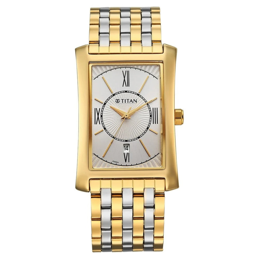 Titan 10046BM03 Regalia Allure Men 3 Hands w/ Date Quartz Watch 40mm