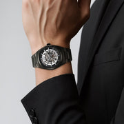 Titan 90221QM02 Nexus Skeletal Men 3 Hands Automatic Watch 42mm
