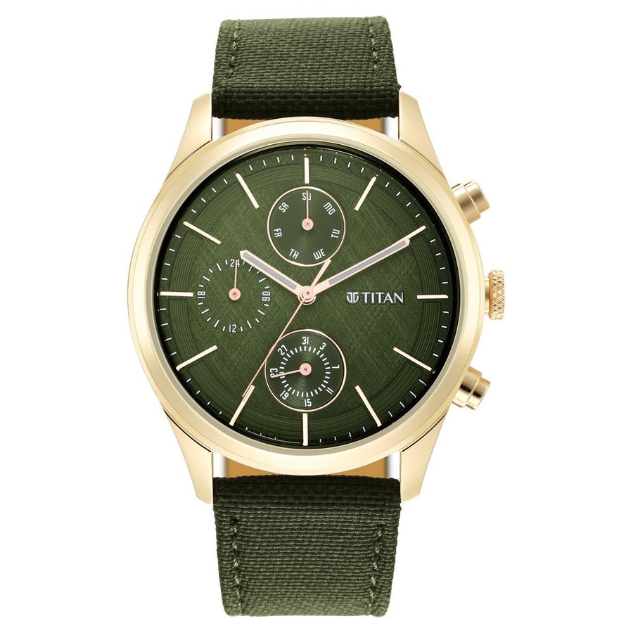 Titan 1805WP01 Neo Splash Men Multifunction Quartz Watch 42mm