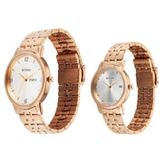 19672967WM01 Bandhan Eternal Pair Couple 3 Hands w/ Date Quartz Watch 42mm + 32.5mm