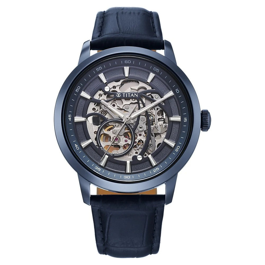 Titan 90223QL01 Phoenix Skeletal Men 3 Hands Automatic Watch 43mm
