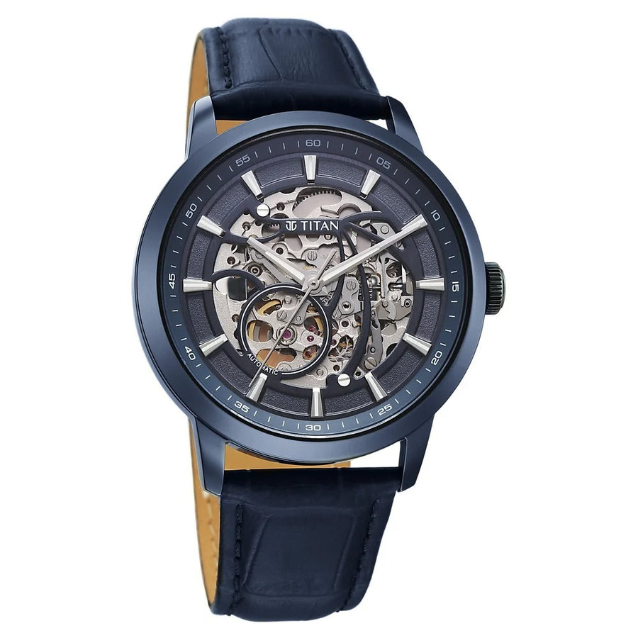 90223QL01 Phoenix Skeletal Men 3 Hands Automatic Watch 43mm