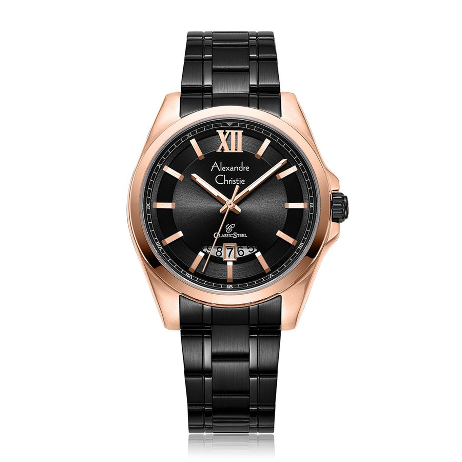 Alexandre Christie 8659MDBBRBA Men's Classic Quartz Watch 41mm