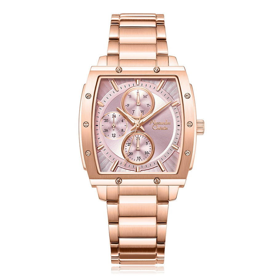 Alexandre Christie 6376BFBRGPN Women's Multifunction Quartz Watch 35mm