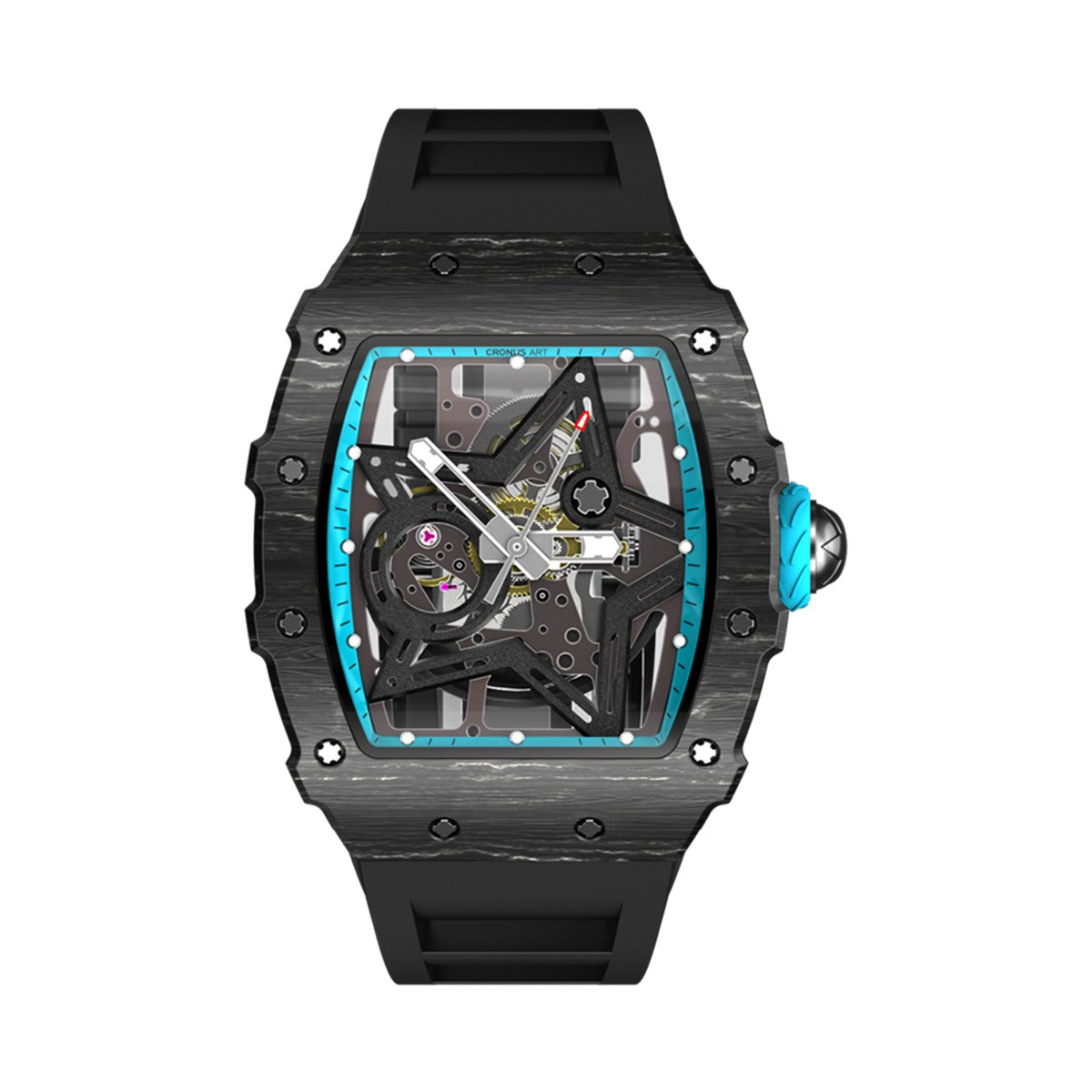 CM002-13A Men's Carbon Case Automatic Watch 44mm