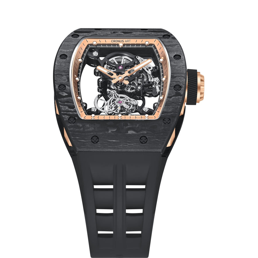 CM002-077 Men's Carbon Case Tourbillon Watch 42mm