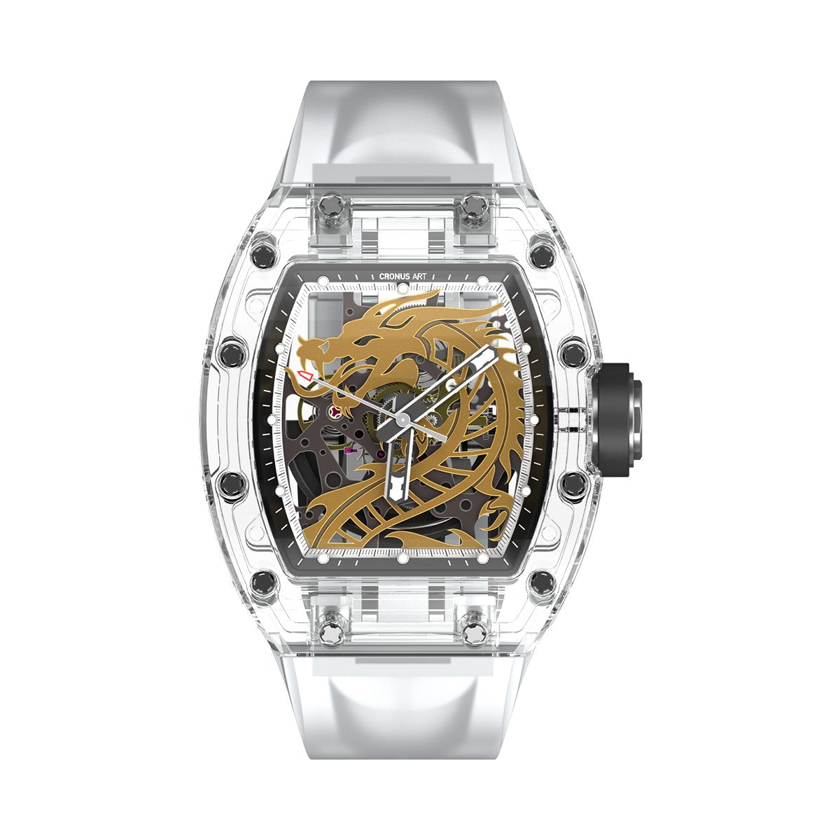 CM001-08 Men's Crystal Case Automatic Watch 42mm