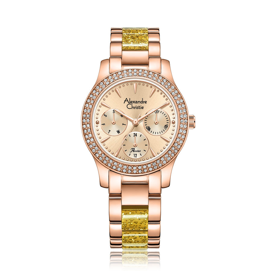 Alexandre Christie 2932BFBRGLNLO Women's Multi-Function Quartz Watch 33mm