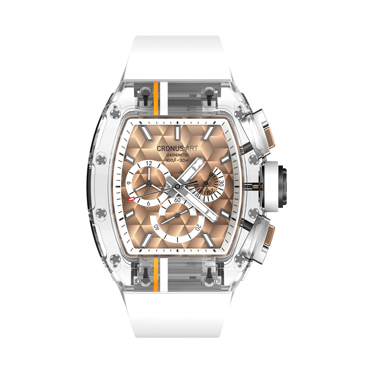 CM001-10C Men's Crystal Case Automatic Watch 42mm