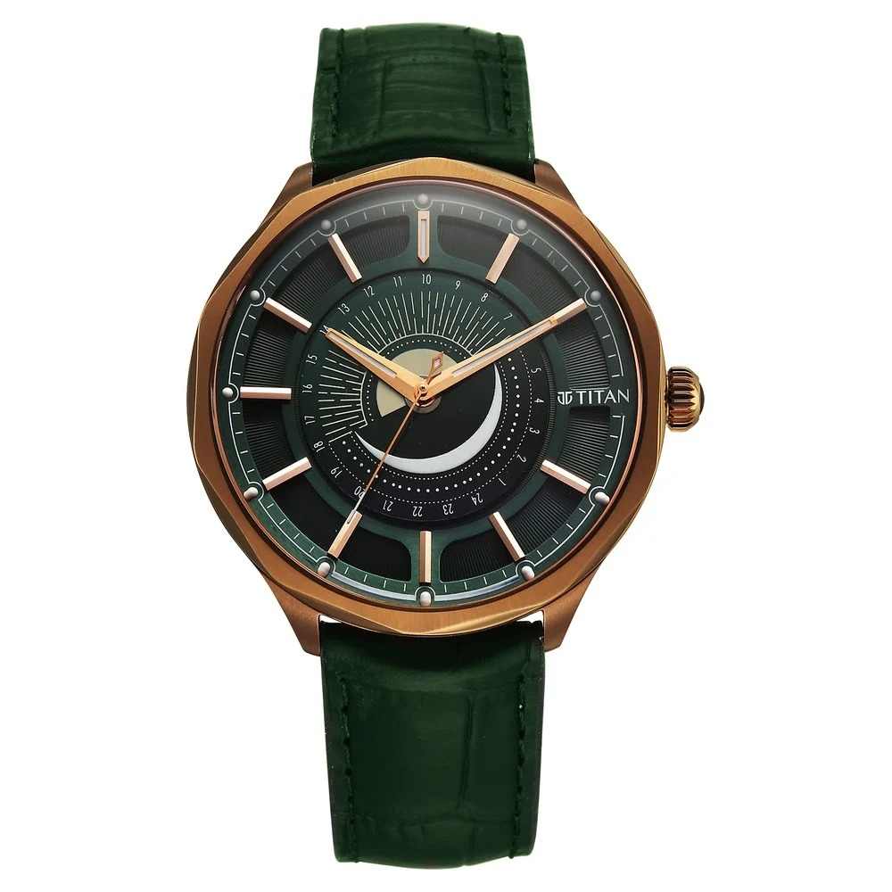 Titan Stellar 10028QL01 Men's Quartz Watch 43mm