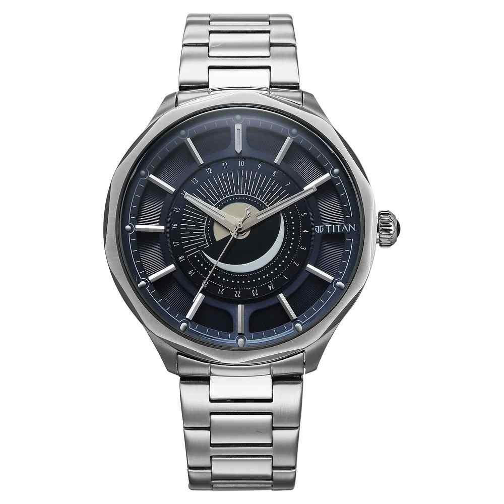 Titan Stellar 10028SM01 Men's Quartz Watch 43mm