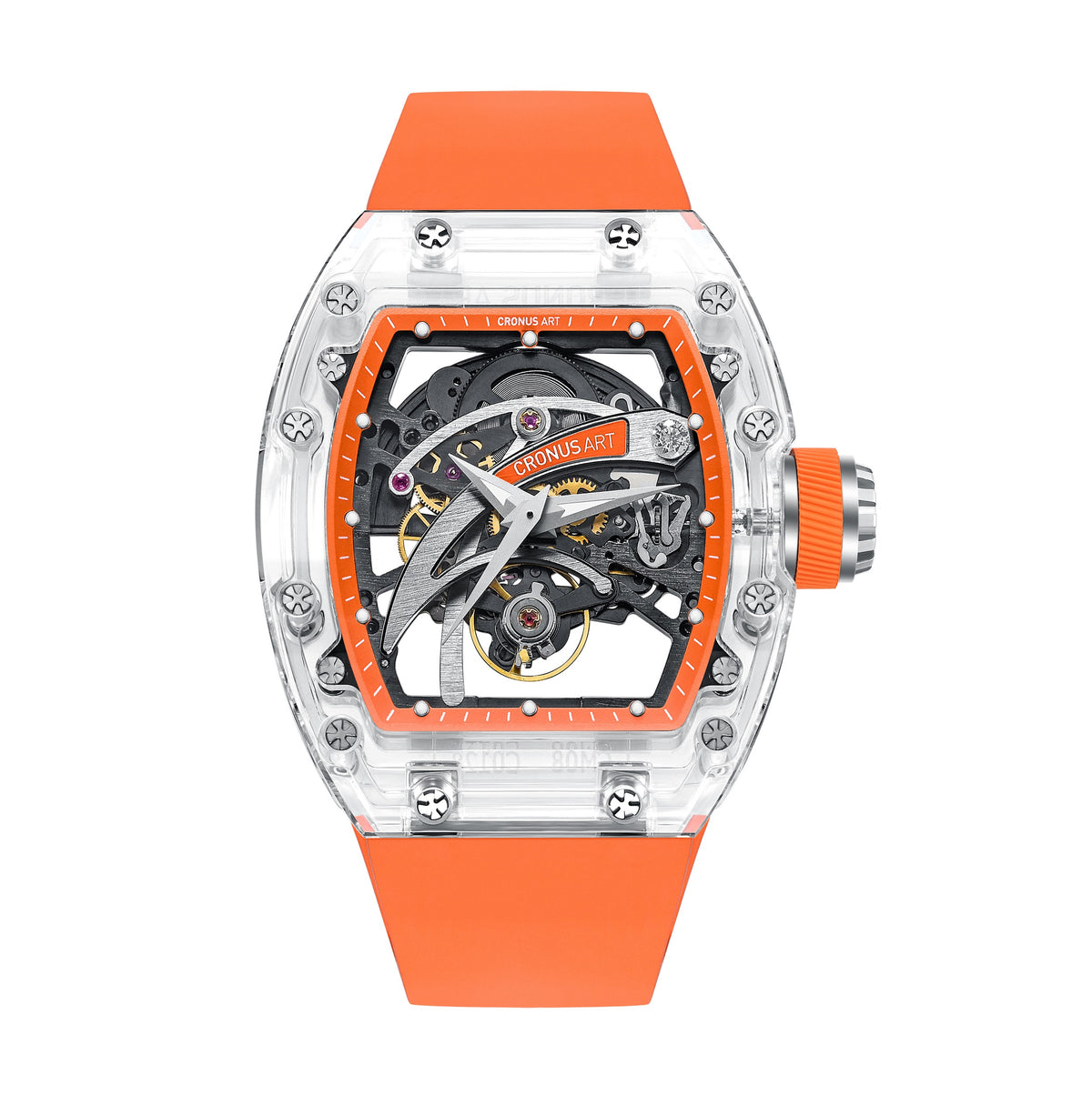 CM08-009 Men's Crystal Case Automatic Watch 42mm