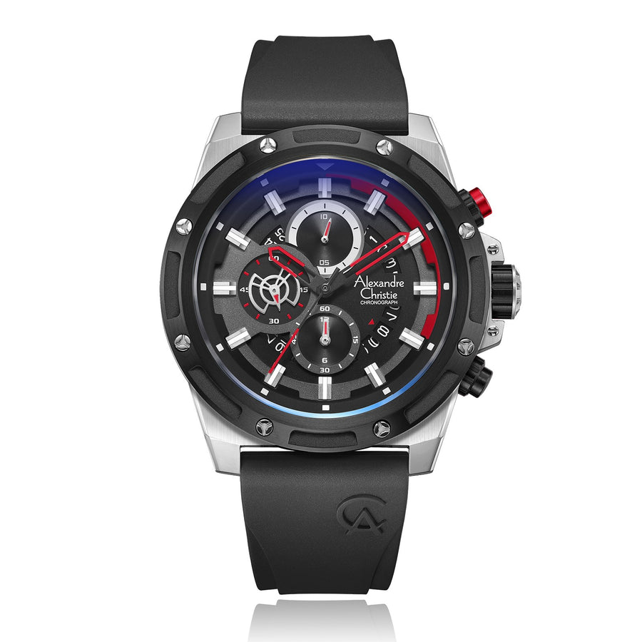 Alexandre Christie 6506MCRTBBA Men's Chronograph Quartz Watch 47mm