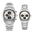 8697MCBFSSSLRG Couple's Chronograph Quartz Watch 32+39mm