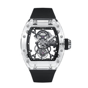 CM08-028 Men's Crystal Case Tourbillon Watch 42mm