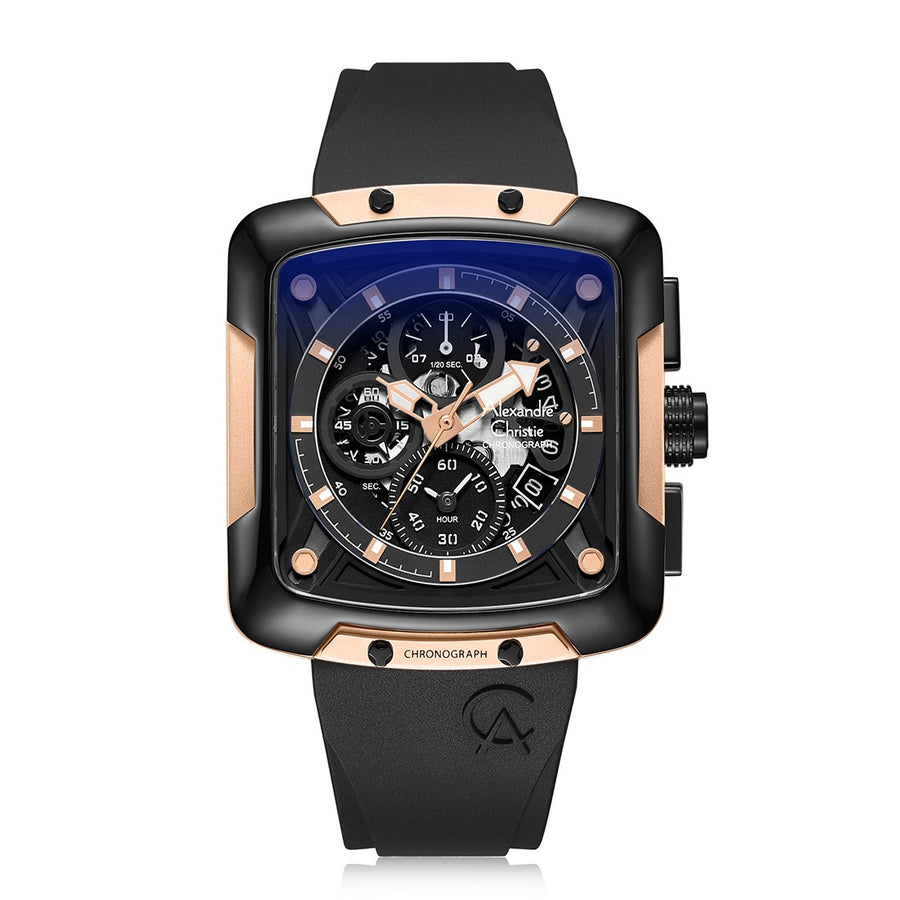 Alexandre Christie 3039GCRBRBA Men's Chronograph Quartz Watch 42mm