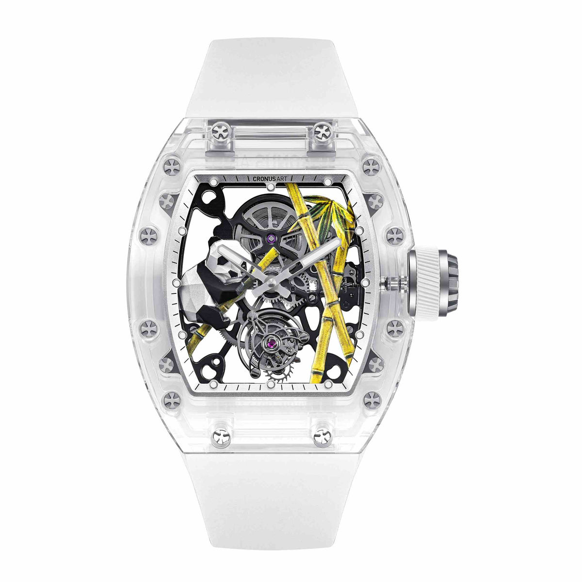 CM08-031 Men's Crystal Case Automatic Watch 42mm