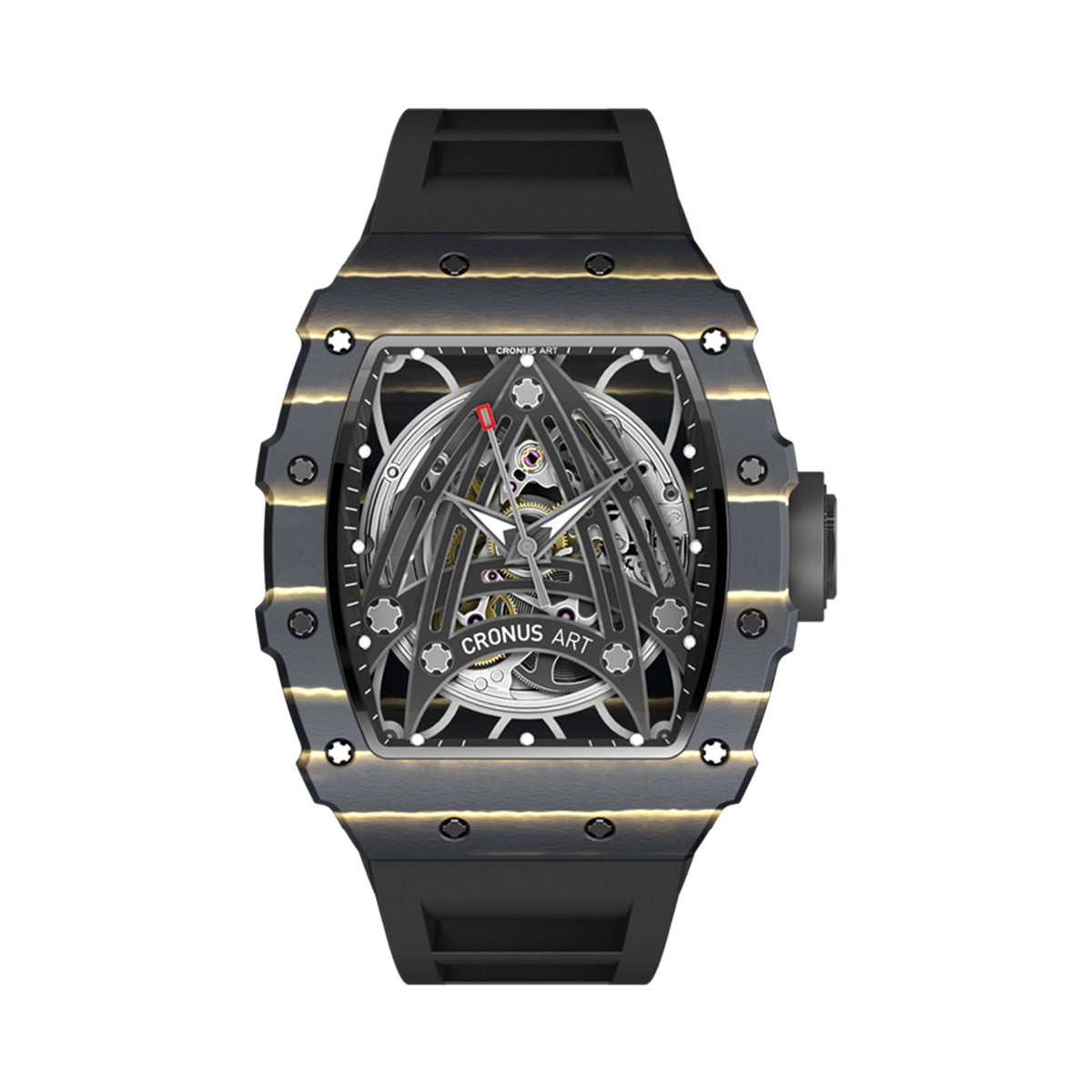 CM002-01I Men's Carbon Case Automatic Watch 44mm