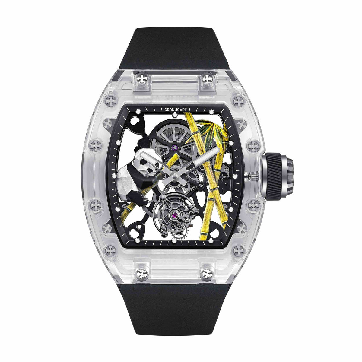 CM08-030 Men's Crystal Case Automatic Watch 42mm