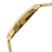Titan 1163YM01 White Dial Gold Metal Strap Watch for Men