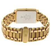 Titan 1506YM01 31mm men's analog watch with silver-white dial and elegant golden metal bracelet