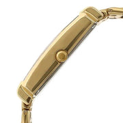 Titan 1506YM01 quartz watch with silver dial, day and date display, golden case and push-button clasp