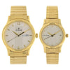 Titan 15802490YM04 Bandhan White Dial Quartz Couple Watch with Day & Date 44mm and 28mm