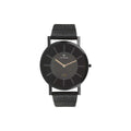 Titan 1595NL01 Edge Black Dial Quartz Analog Watch with Black Leather Strap for Men 38mm