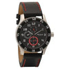 Titan 1632SL03 Octane Black Dial Quartz Multifunction Brown Leather Strap Watch for Men 43mm