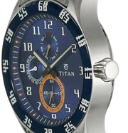 Titan 1632SM03 Octane Blue Dial Men's Multifunction Quartz Watch