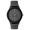 Titan 1696NC01 Edge Ceramic Black Dial Quartz Analog Ceramic Strap Watch for Men 40.5mm