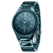 Titan 1696QC03 Edge Ceramic Electric Blue Dial Men's Quartz Watch
