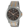 Titan 1698KM01 Workwear Brown Dial Quartz Multifunction Two-Tone Stainless Steel Watch for Men 45mm