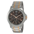 Titan 1698KM01 Workwear Brown Dial Quartz Multifunction Two-Tone Stainless Steel Watch for Men 45mm