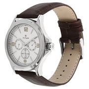 Titan 1698SL01 Silver Dial Men's Multifunction Quartz Watch