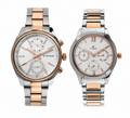 Titan 17332570KM01 Bandhan White Dial Quartz Multifunction Stainless Steel Couple Watch 33mm