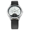 Titan 1803SL01 Workwear White Dial Quartz Multifunction Black Leather Strap Watch for Men 42mm