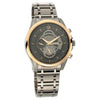 Titan 1830KM01 Maritime anthracite chronograph quartz watch with grey stainless steel strap for men 46mm