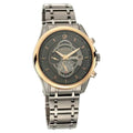 Titan 1830KM01 Maritime Anthracite Chronograph Quartz Watch with Grey Stainless Steel Strap for Men 46mm