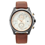Titan 1847KL01 Grandmaster White Dial Men's Chronograph Watch