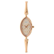 Titan 2499WM01 Raga World Cities Silver Dial Quartz Analog Rose Gold Metal Strap Watch for Women 18.33mm